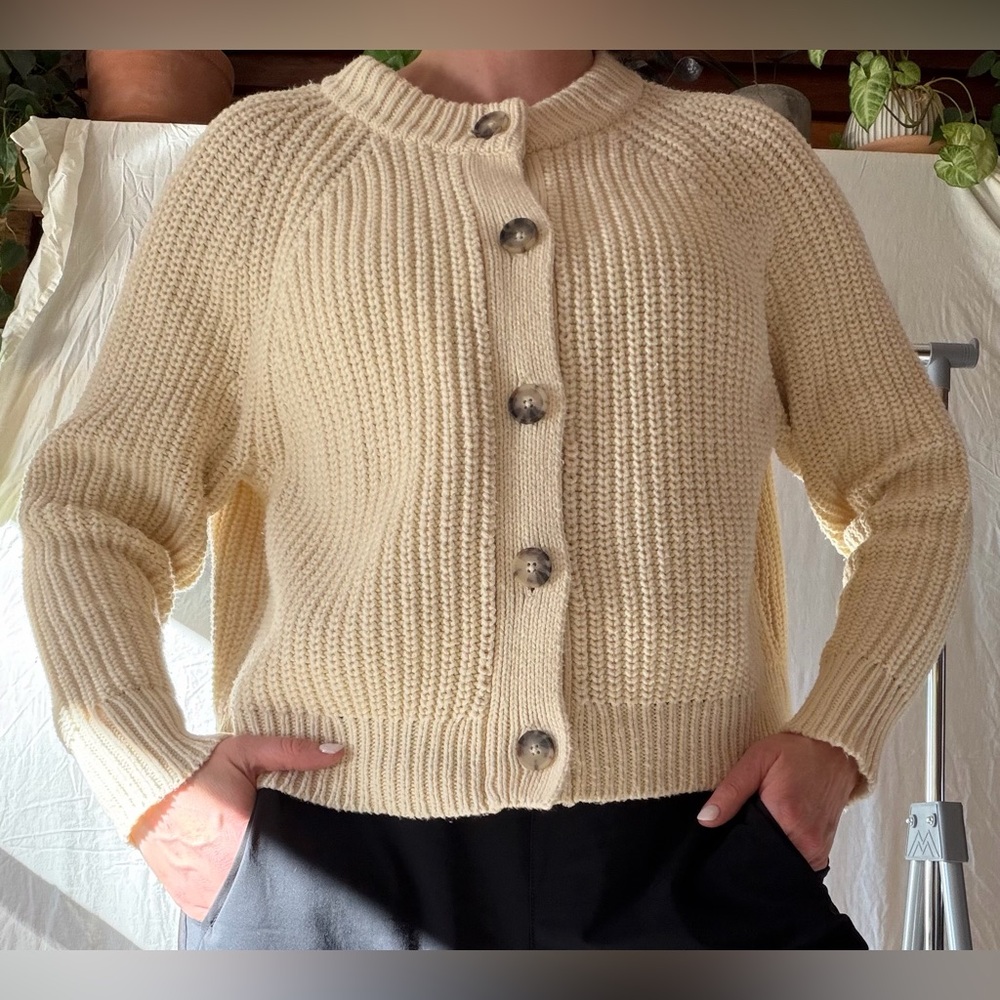 Madewell Rib Raglan-Sleeve Cardigan - Excellent Condition - Picture 6 of 8